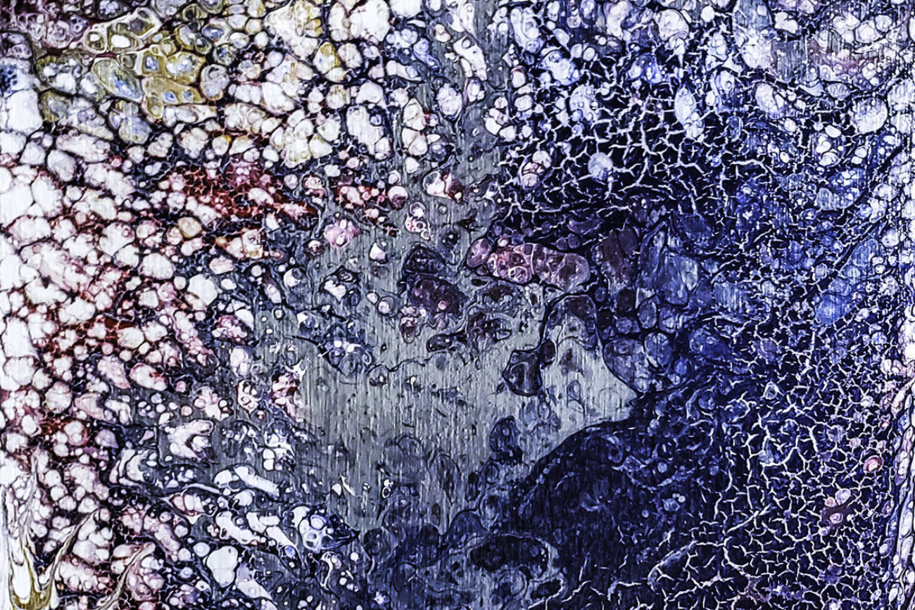 Blue Koi | 18x18 | Wood | Available