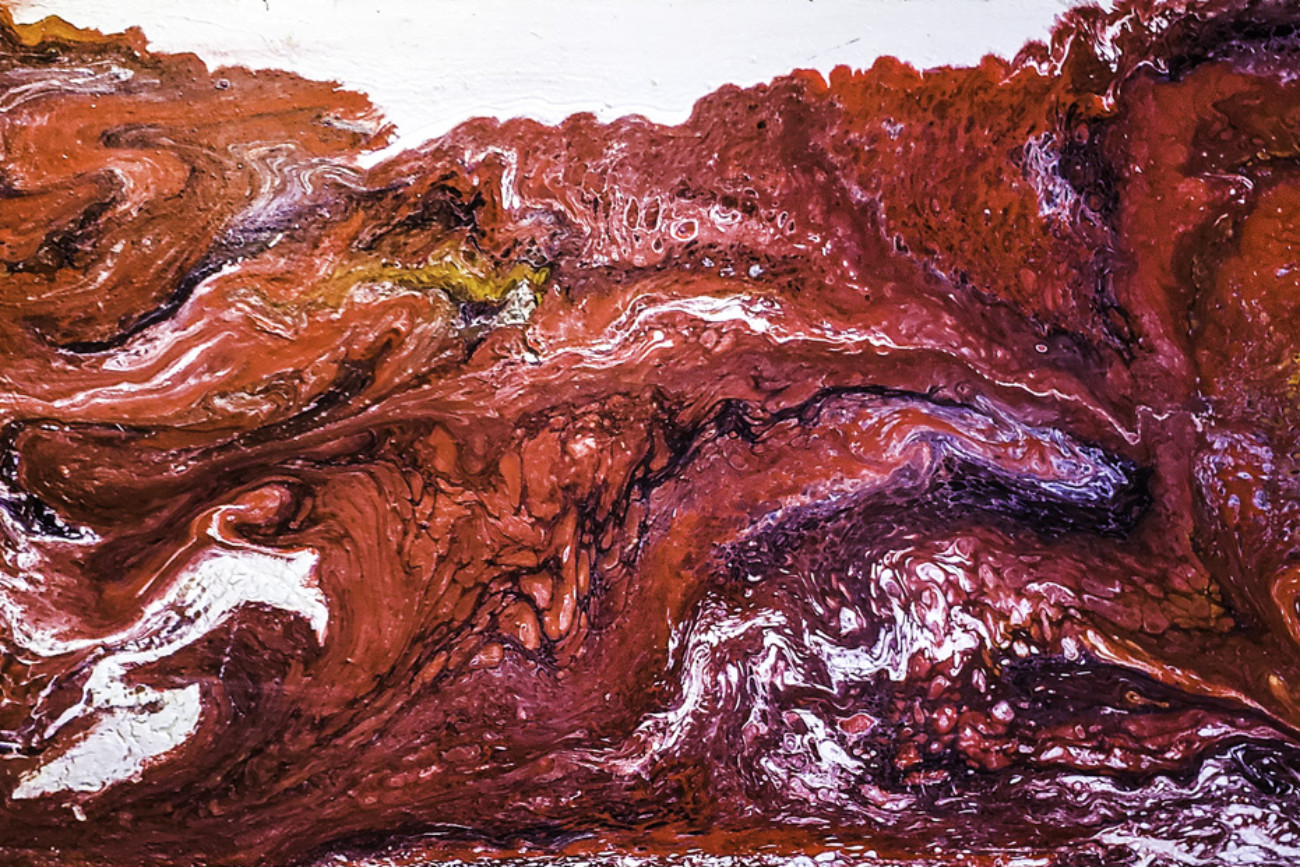 Mostly Red | 24x48 | Wood | Available