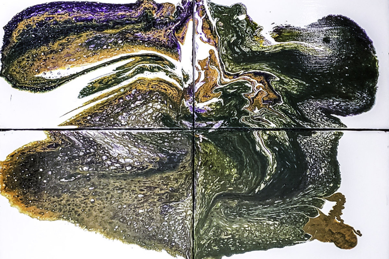 Purple Swamp | 4pc | 11x16 | Canvas | Available