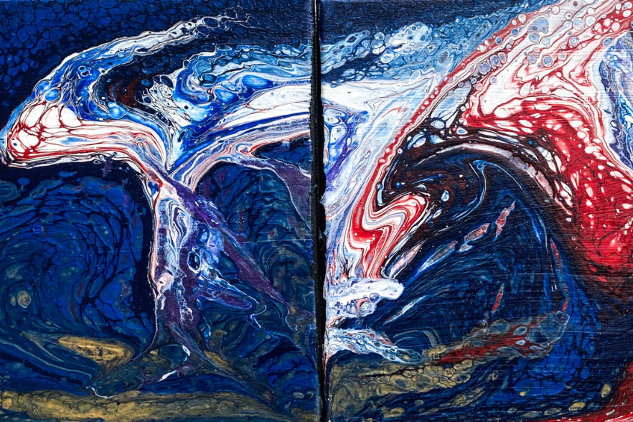 Ridin' the Wave (2 pc.) | 2x 12x12 | Canvas | Available