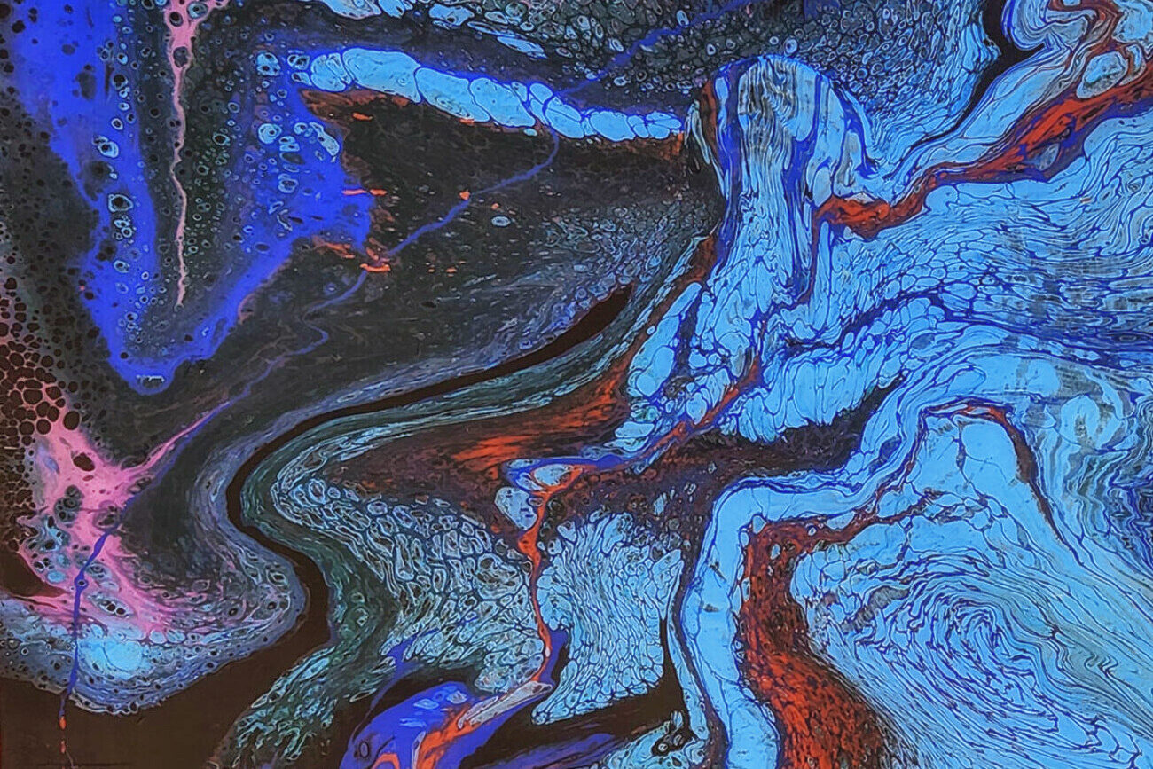 Solitude | inspired by Sounds in the Key of Life | 36x45 | Masonite | SOLD